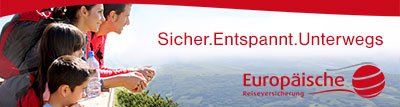 Europäische Reiseversicherung jetzt abschließen!